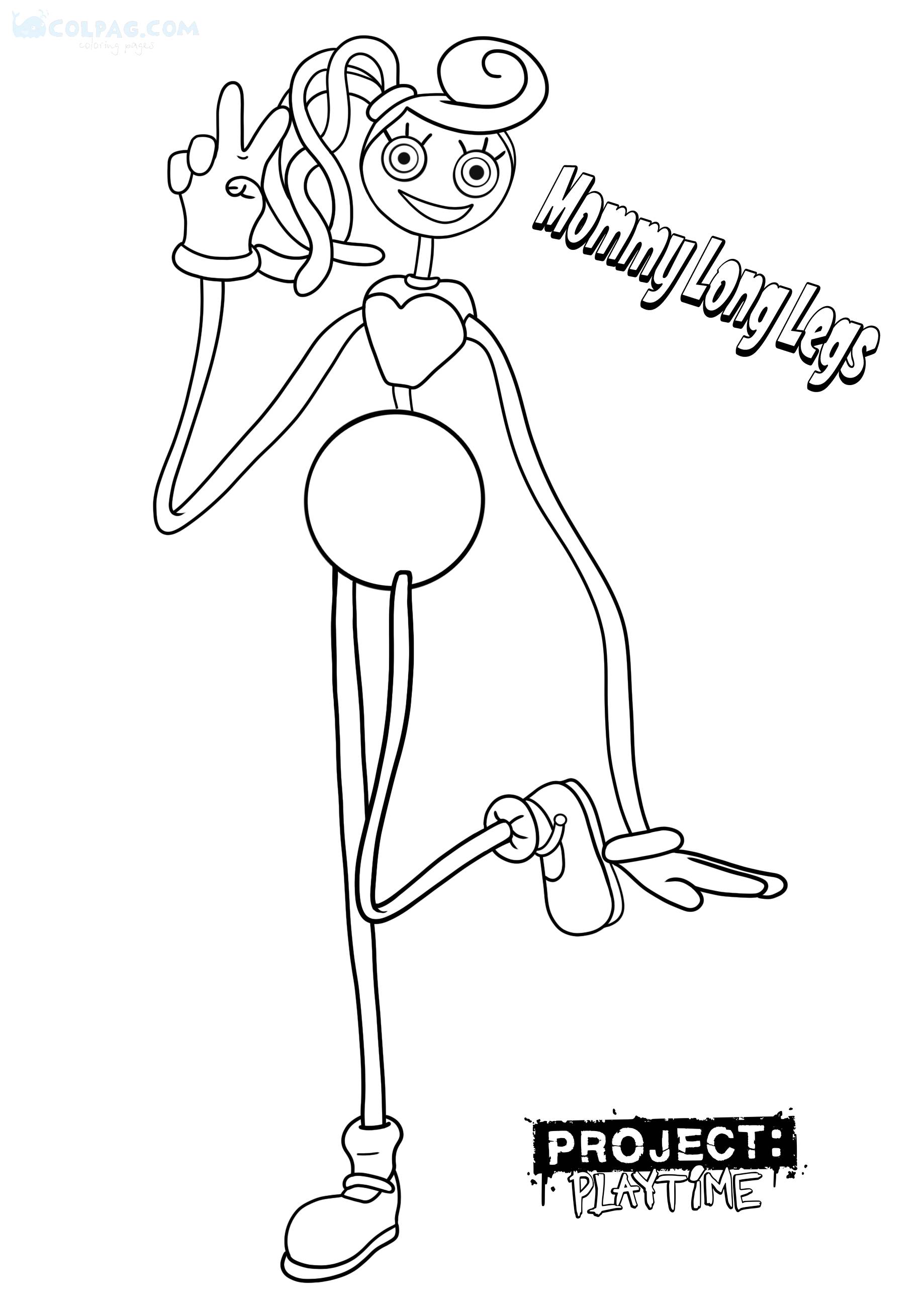 Mommy Long Legs Coloring Pages